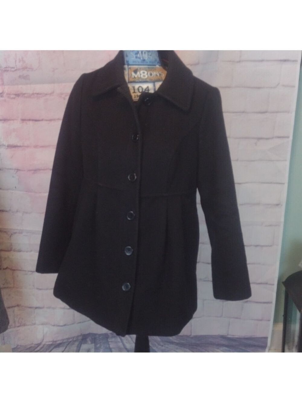Oh baby motherhood maternity black peacoat size small